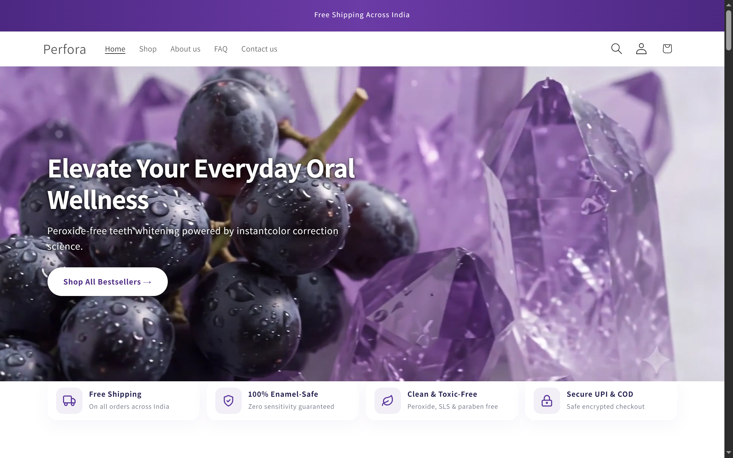 Perfora Shopify E-Commerce Store